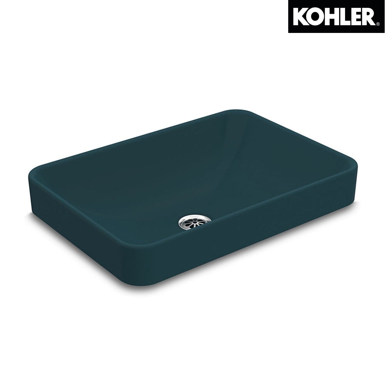 Kohler K-5373IN-HP1 FOREFRONT 長方形檯上式面盆 (孔雀綠色)