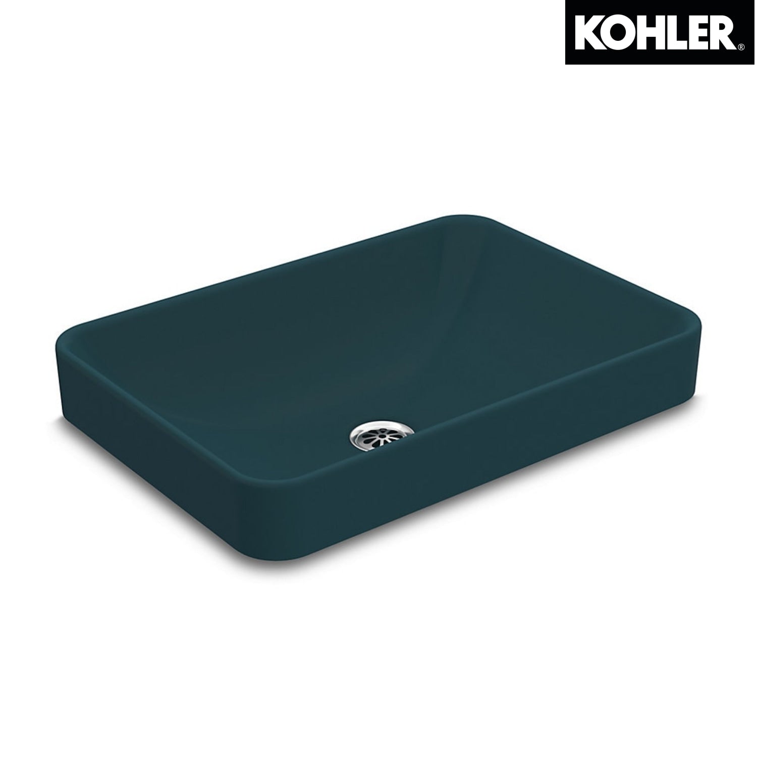 Kohler K-5373IN-HP1 FOREFRONT 長方形檯上式面盆 (孔雀綠色)
