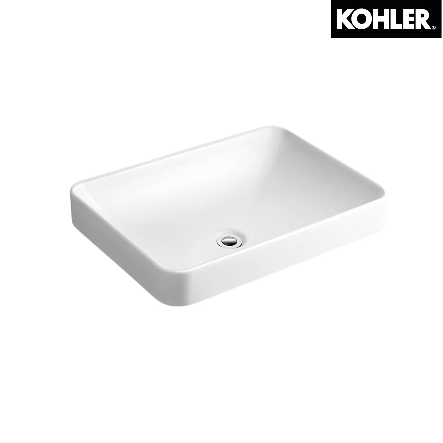 KOHLER K-5373T-0 FOREFRONT 23"長方形檯上式面盆