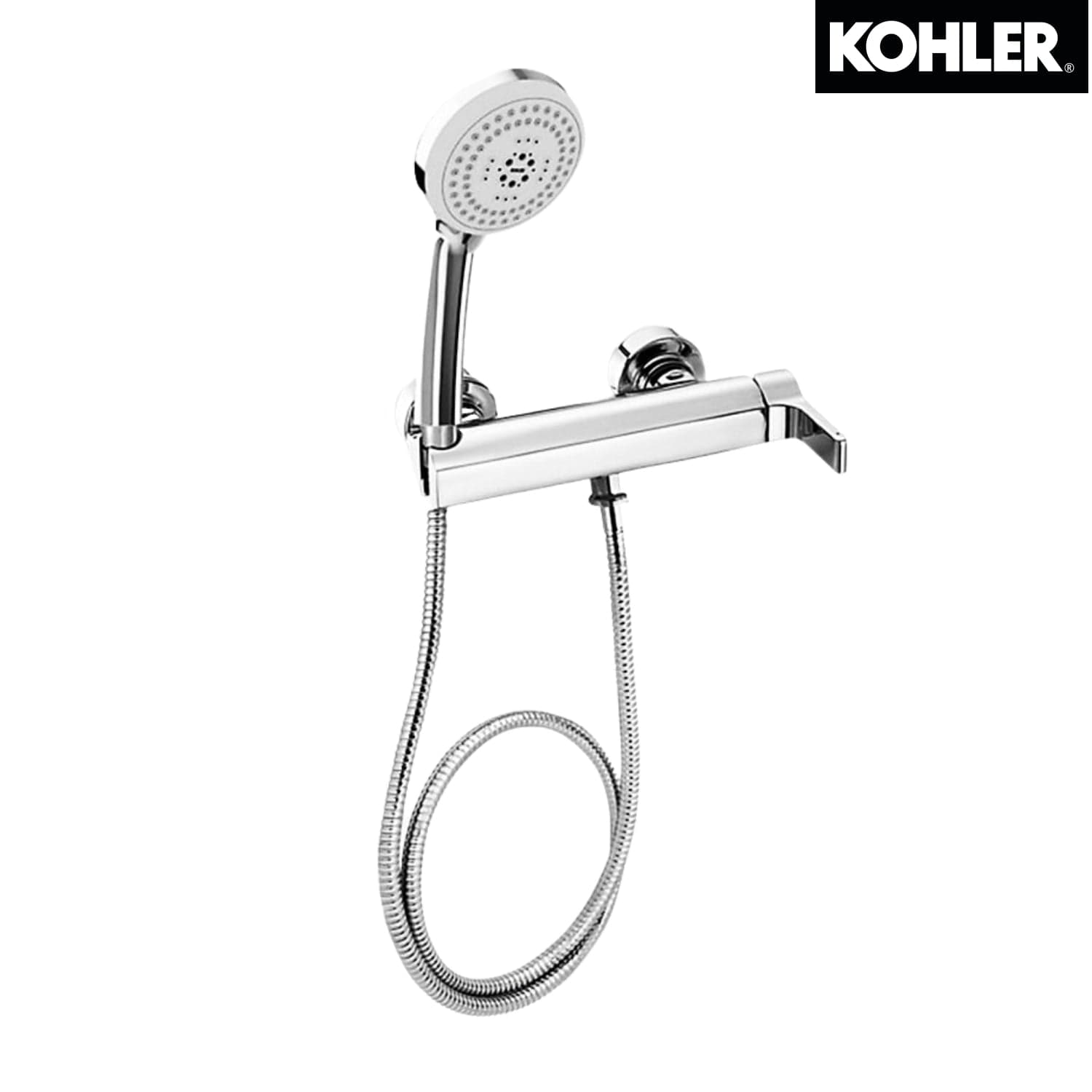 Kohler K-72669K-4-CP SINGULIER 掛牆式淋浴龍頭 (包括多功能手持花灑及插座)