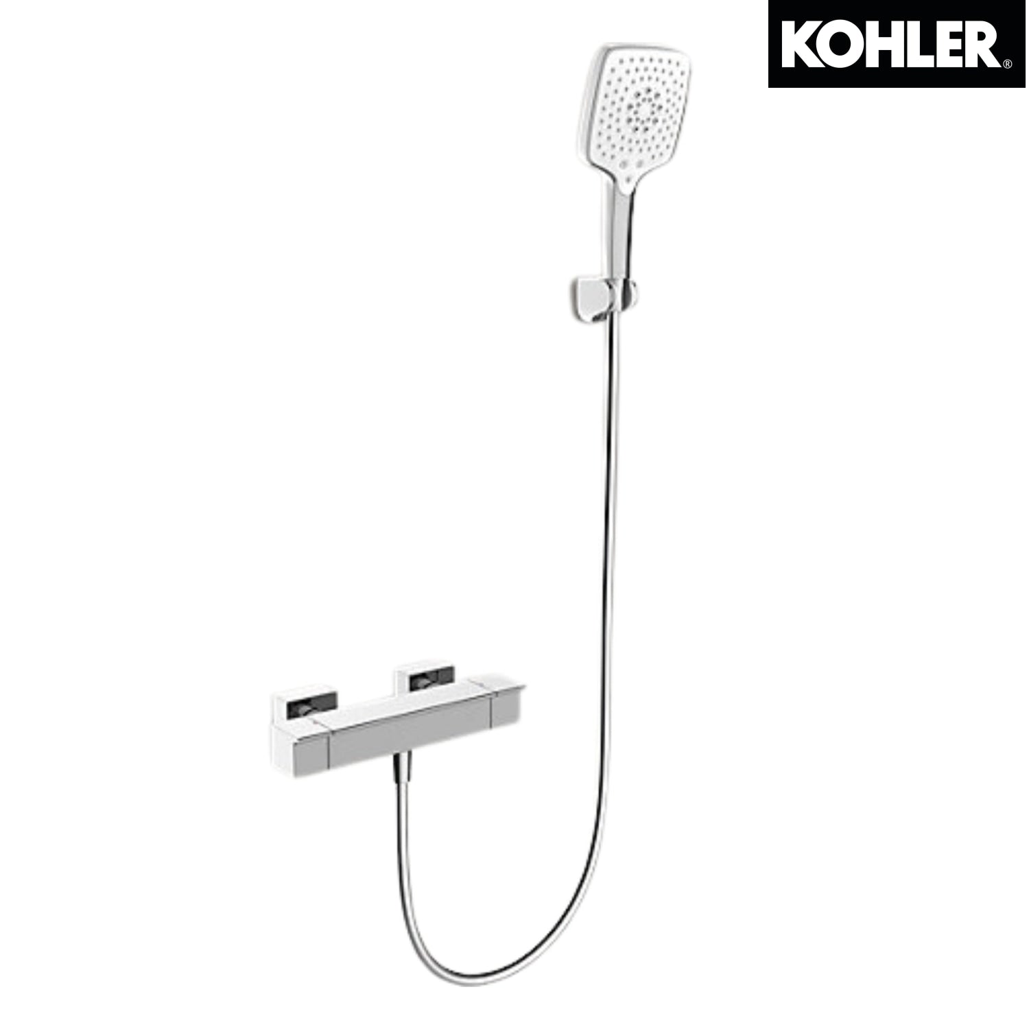 Kohler K-72845T-9-CP STANCE 掛牆式浴缸龍頭(連多功能手持花灑及花灑托架)