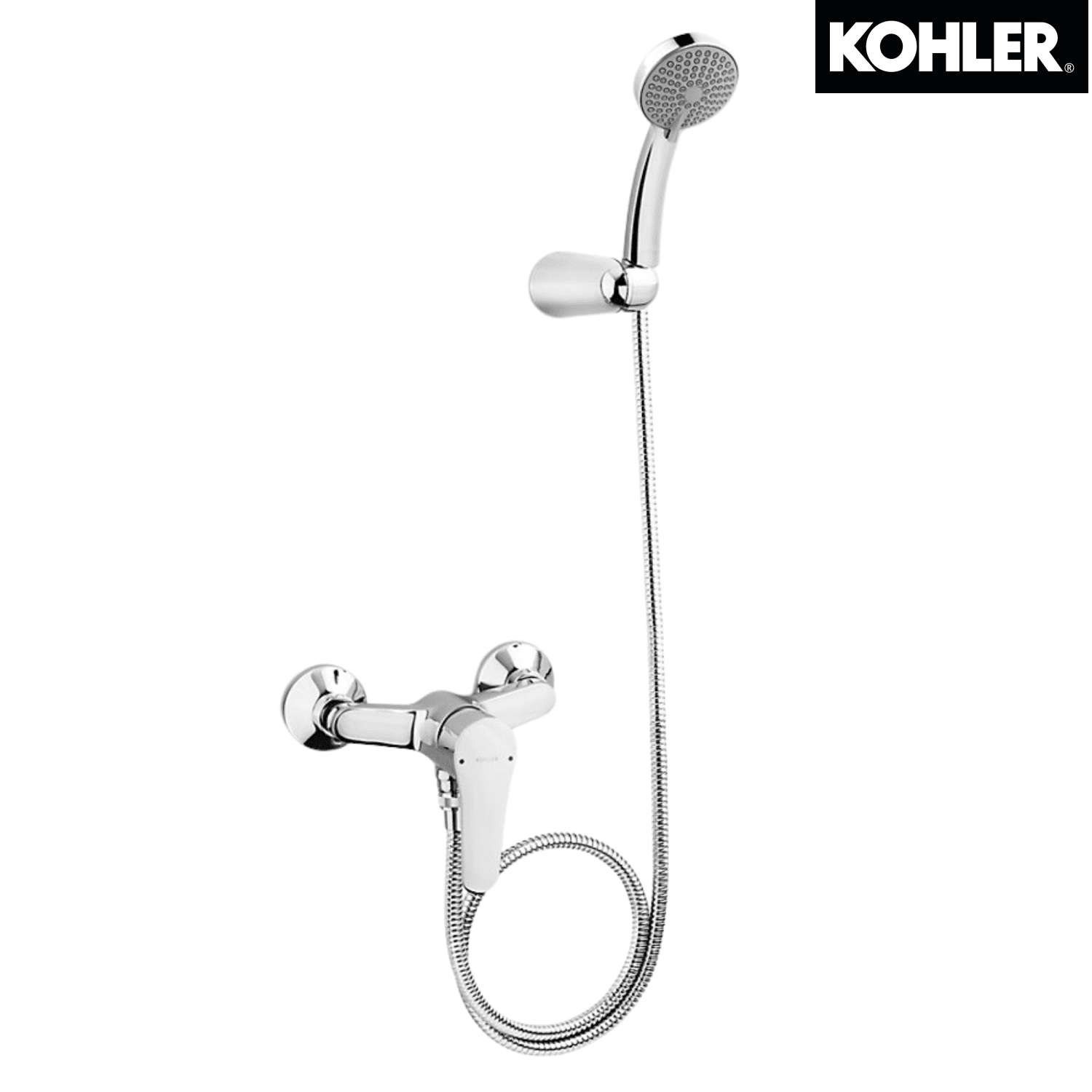 KOHLER K-7685T-4-CP JULY 掛牆式淋浴龍頭 (包括多功能手持花灑及插座)