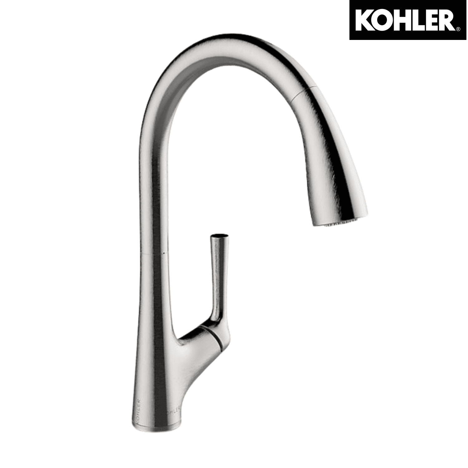 Kohler K-77748T-4-VS MALLECO 下拉式廚房感應龍頭 (不銹鋼拉絲)