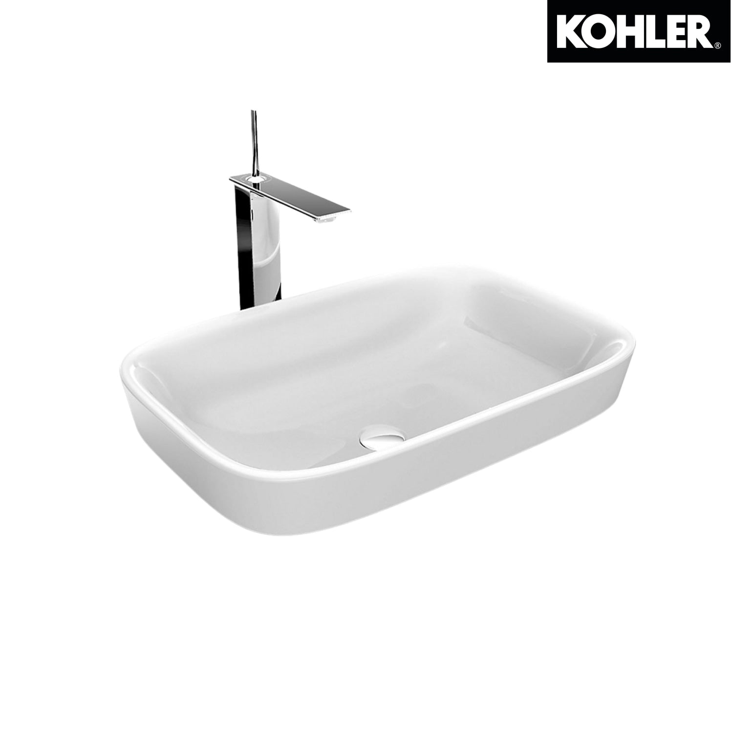 Kohler K-77762T-0 MODERN LIFE 24"檯上式面盆