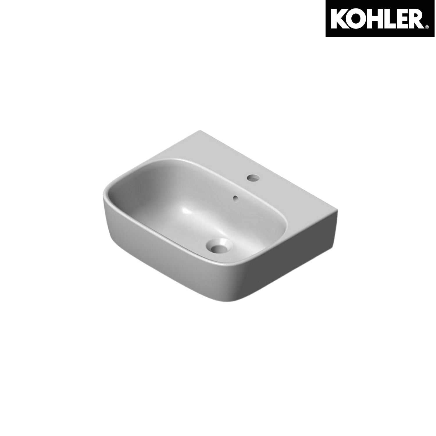 Kohler K-77767K-0/K-77767K-1/8-0 MODERN LIFE 掛牆式浴室面盆(單龍頭孔)