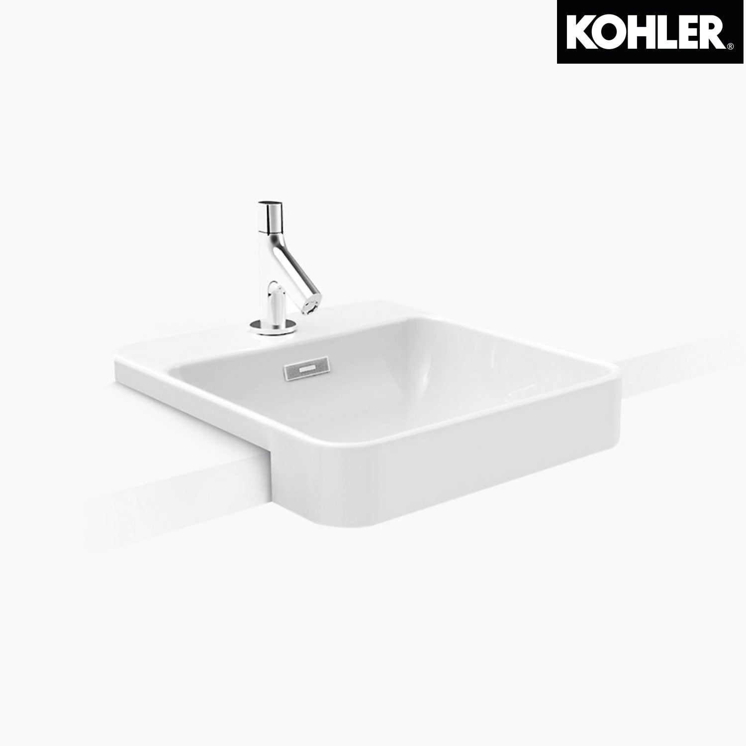 KOHLER K-98930X-1-0 FOREFRONT 18"半崁式浴室面盆 (單龍頭孔)