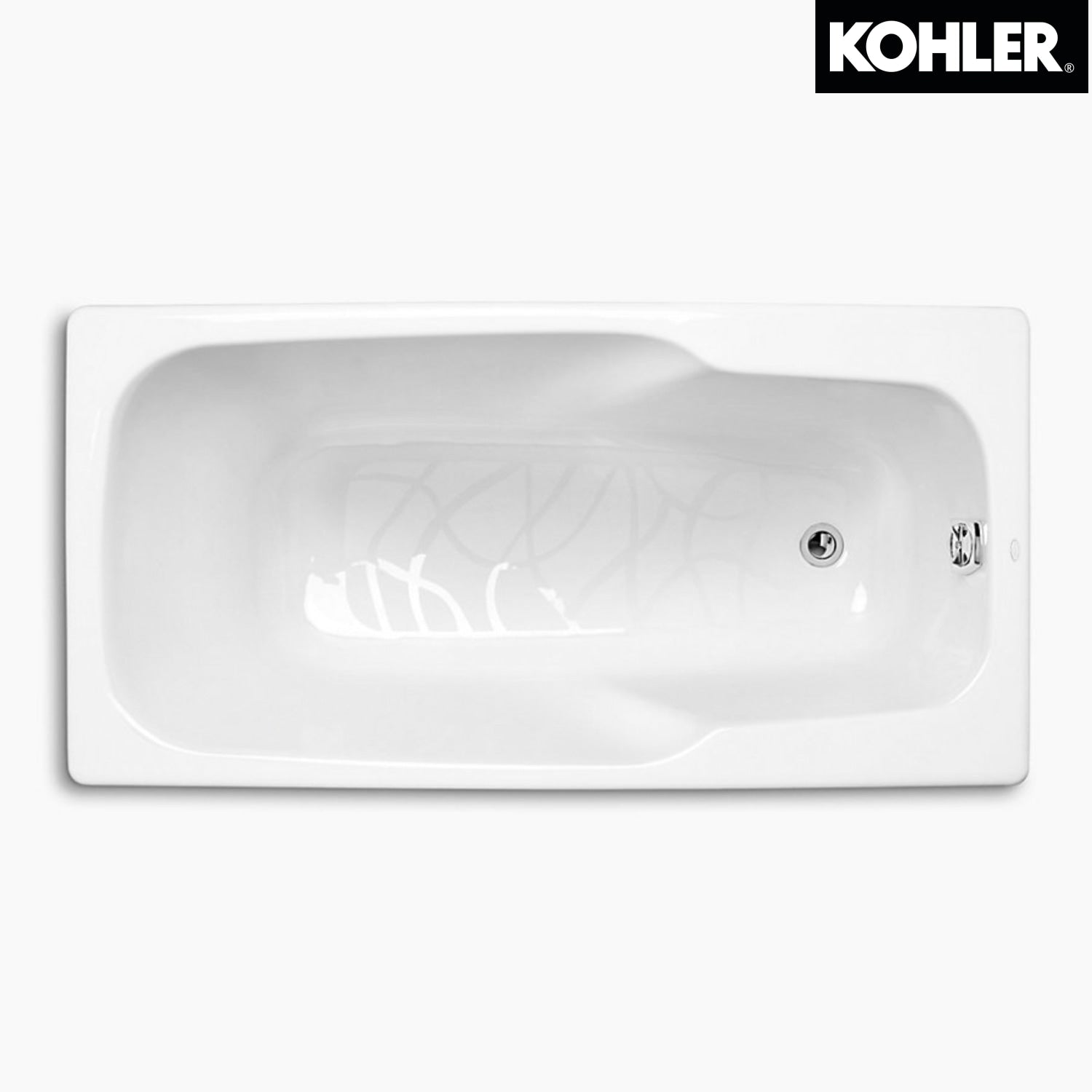 KOHLER K-P8262H-0 QUIETUDE 1.4 米鑄鐵浴缸