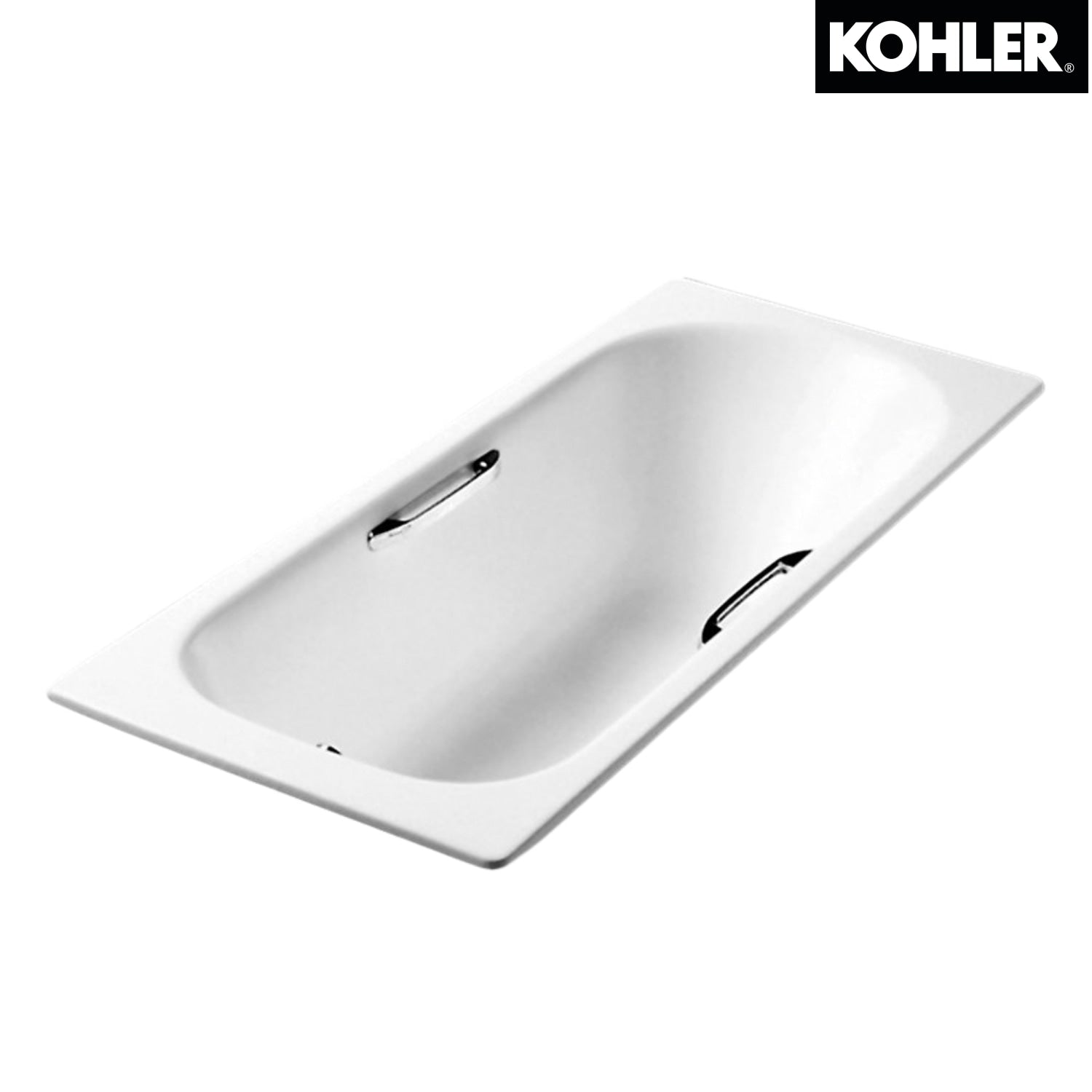 KOHLER K-P940H-GR-0 SOISSONS 1.7米鑄鐵浴缸 (含扶手孔)