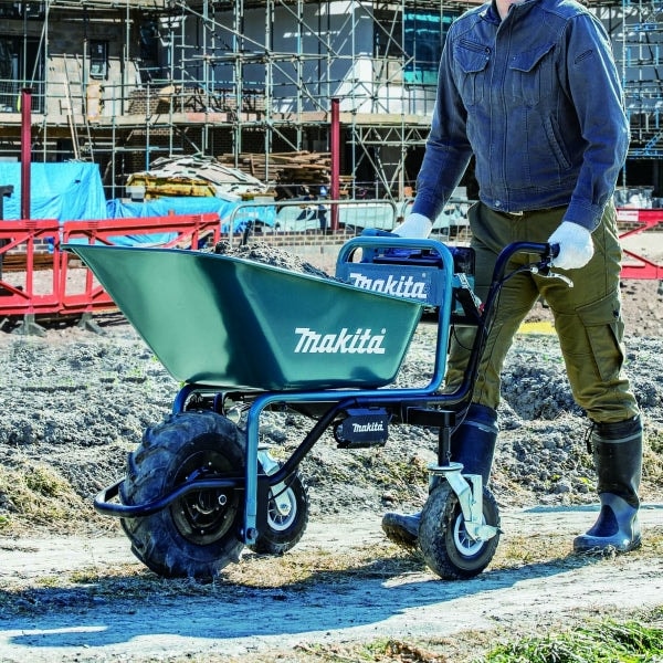 Makita DCU180Z 充電式搬運車(無碳刷馬達)(鋰18V)(淨機) **搬運貨架/泥斗需另購買**