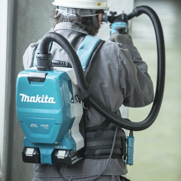 Makita DVC261ZX5 充電式背負型集塵機(HEPA過濾網)(無碳刷馬達)(鋰18Vx2=36V)(淨機)