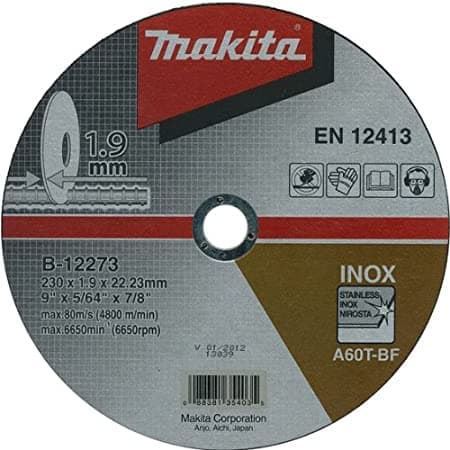 Makita 牧田 B-12273 直徑230mm 薄切割砂輪片 (切割金屬用)