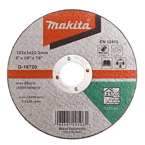 Makita 牧田 D-18720 直徑125mm 切割砂輪片 (切割石材及磚塊用) (50件)