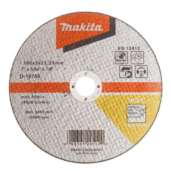Makita 牧田 D-18786 直徑180mm 薄切割砂輪片 (切割金屬用)