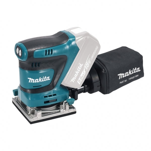 Makita 牧田 DBO482Z 18V 充電式平板砂光機 (夾砂紙式) (淨機)