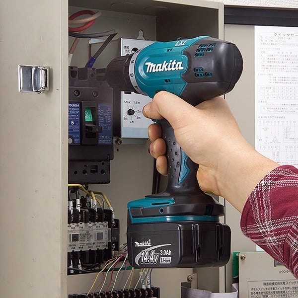Makita 牧田 DDF343SYE 14.4V 鋰電充電鑽(1.3Ah薄電) 套裝-hong-kong