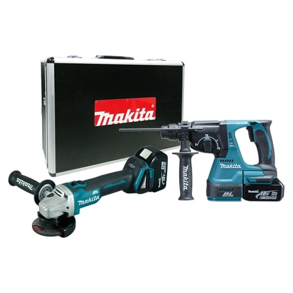 Makita 牧田 DLX2161TX 18V 充電式工具套裝 (電錘+角向磨光機)