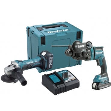 Makita 牧田 DLX2346J 18V 充電式工具套裝 (電錘+角向磨光機)