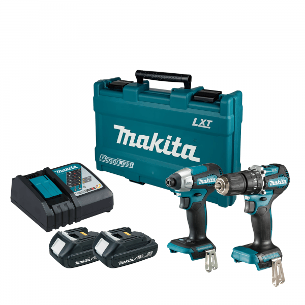 Makita 牧田 DLX2414AX1 18V 充電式工具套裝(衝擊電鑽+衝擊起子機)