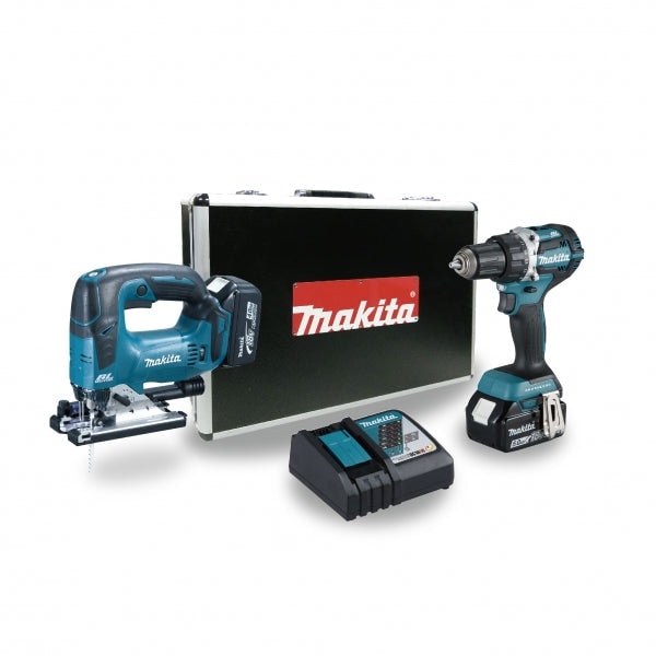 Makita 牧田 DLX2437TX1 充電式工具套裝 (起子電鑽+曲線鋸)