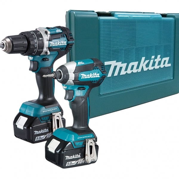 Makita 牧田 充電式工具套裝 18V(衝擊電鑽+衝擊起子機)DLX2180TX