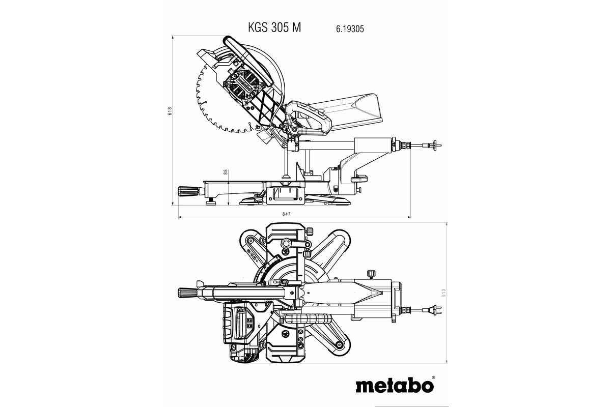 metabo 麥太保 KGS 305 M 305mm 斜切鋸