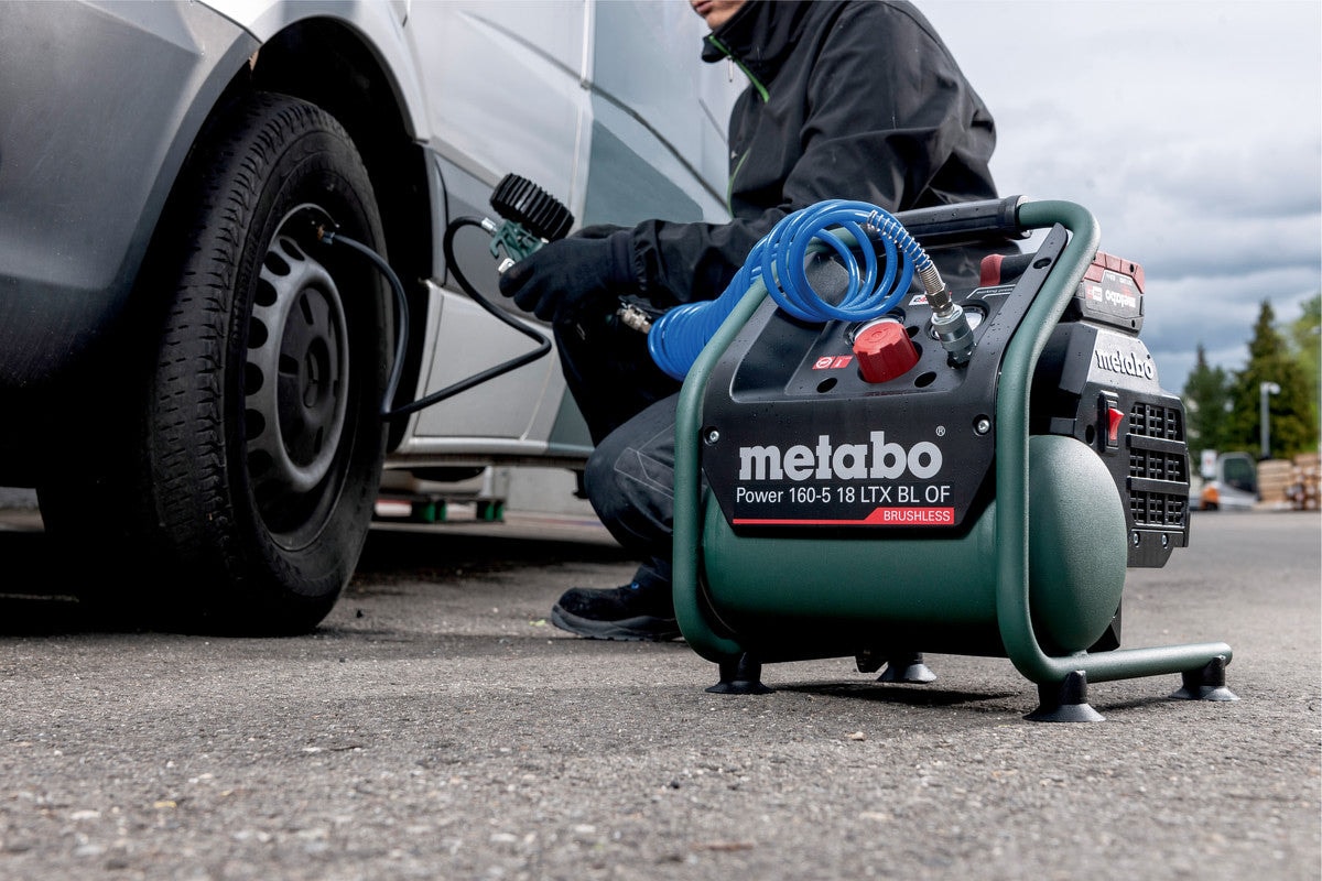 metabo 麥太保 Power 160-5 18 LTX BL OF 0.9HP 5L 充電式風泵 (鋰18V) (淨機)
