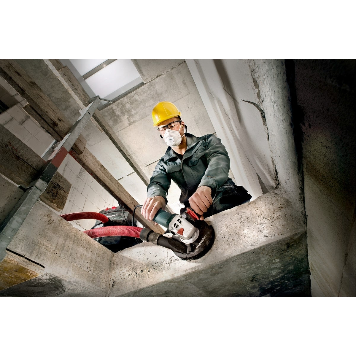 metabo 麥太保 WE 15-125 HD Set GED 125mm 1550W角磨機 (磨石屎用)