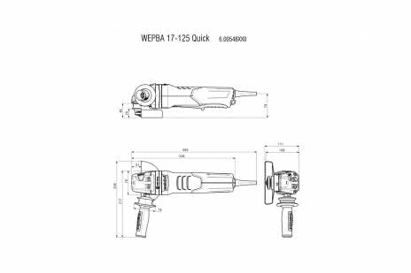 metabo 麥太保 WEPBA 17-125 Quick 110V 角磨機