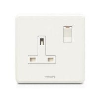 Philips Switches 13A單位連保護門有掣插座 (白色) ORI13ABSSKSW