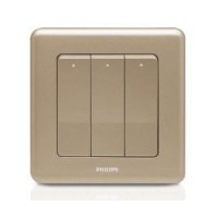 Philips Switches 16AX三位雙控開關掣,COCO (可可色) ORI3G2WSWCC