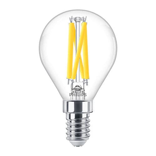 PHILIPS 飛利浦 Master Value LED 小球膽 (可調光暗) – 3.4W / E14 / 2200K-2700K / P45