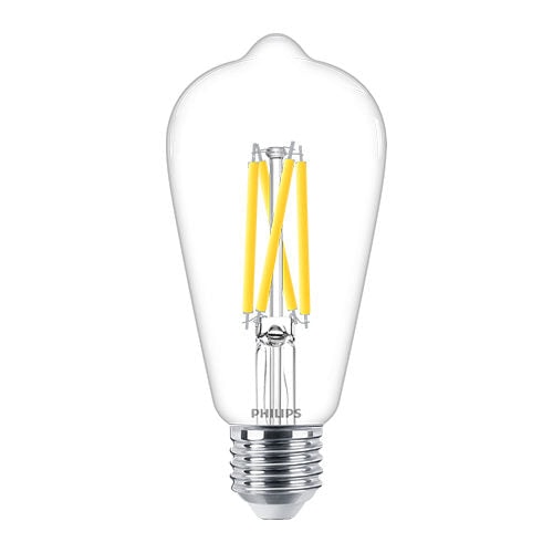 PHILIPS 飛利浦 Master Value LED燈膽(可調光暗) – 5.9W / E27 / 2200K-2700K / ST64