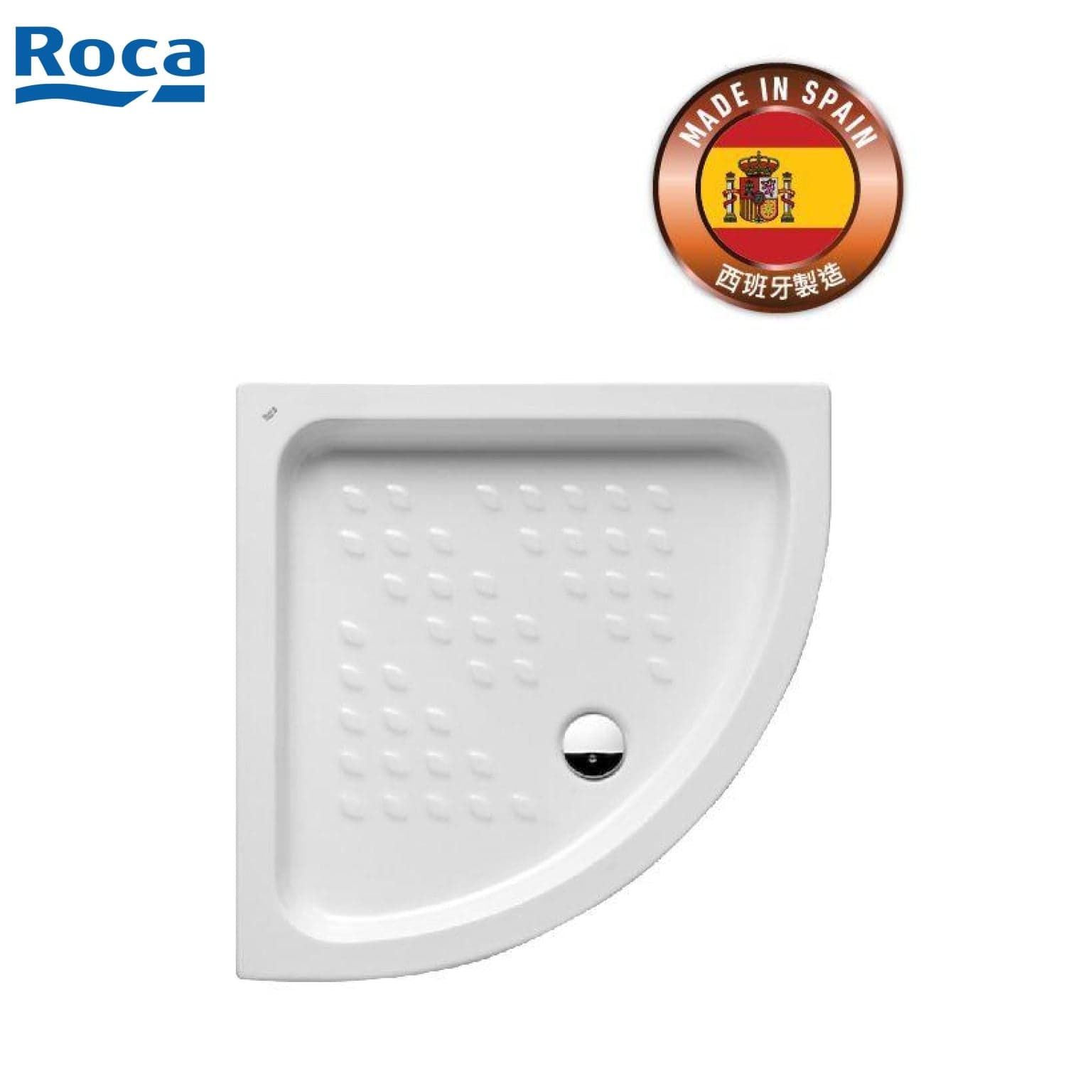 Roca 3740HL 扇形淋浴盆