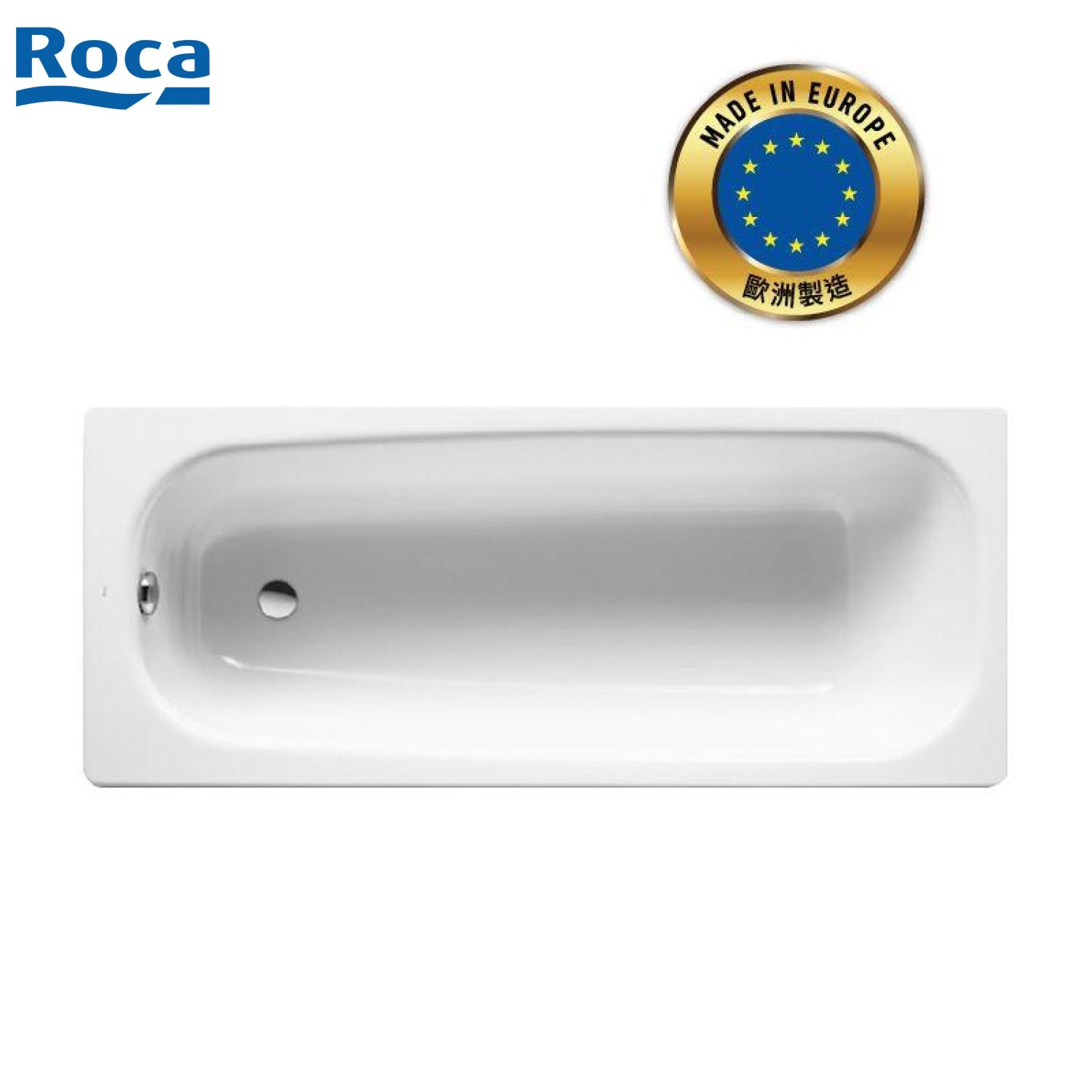 Roca A212913001 Continental 1.5m 鑄鐵浴缸