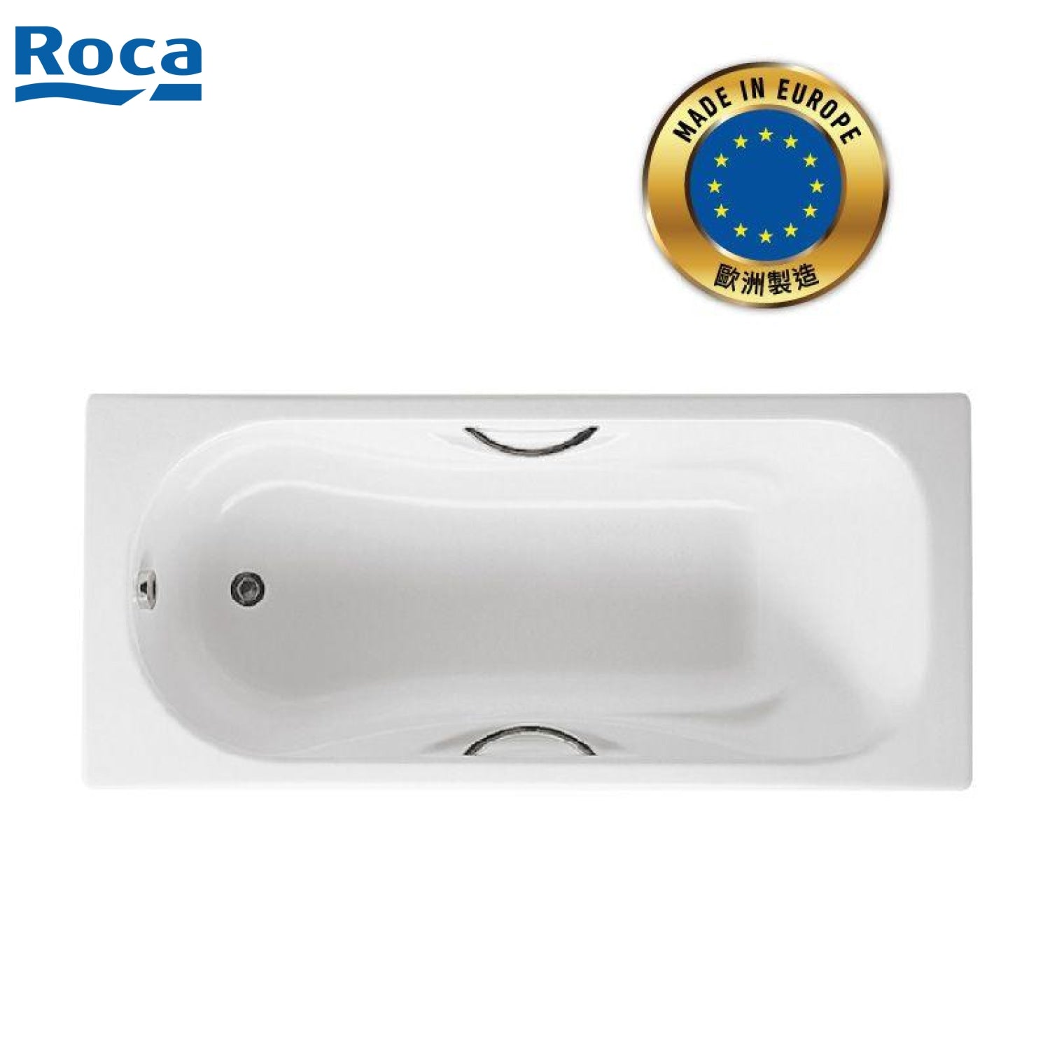 Roca A230970001 Malibu 1700x750x420mm 鑄鐵浴缸