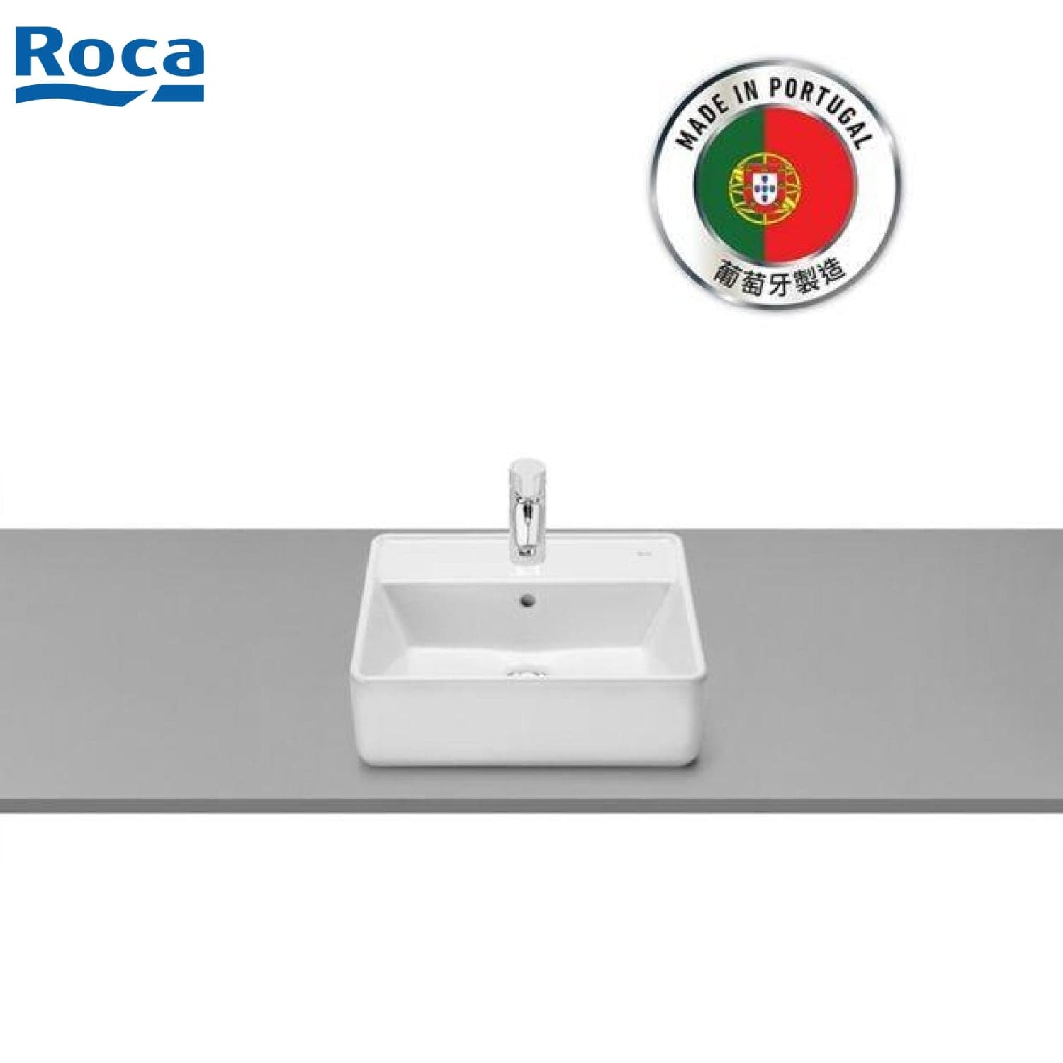 ROCA A3270MM000 Alter / The Gap 檯上盆 420x390x130mm 白色