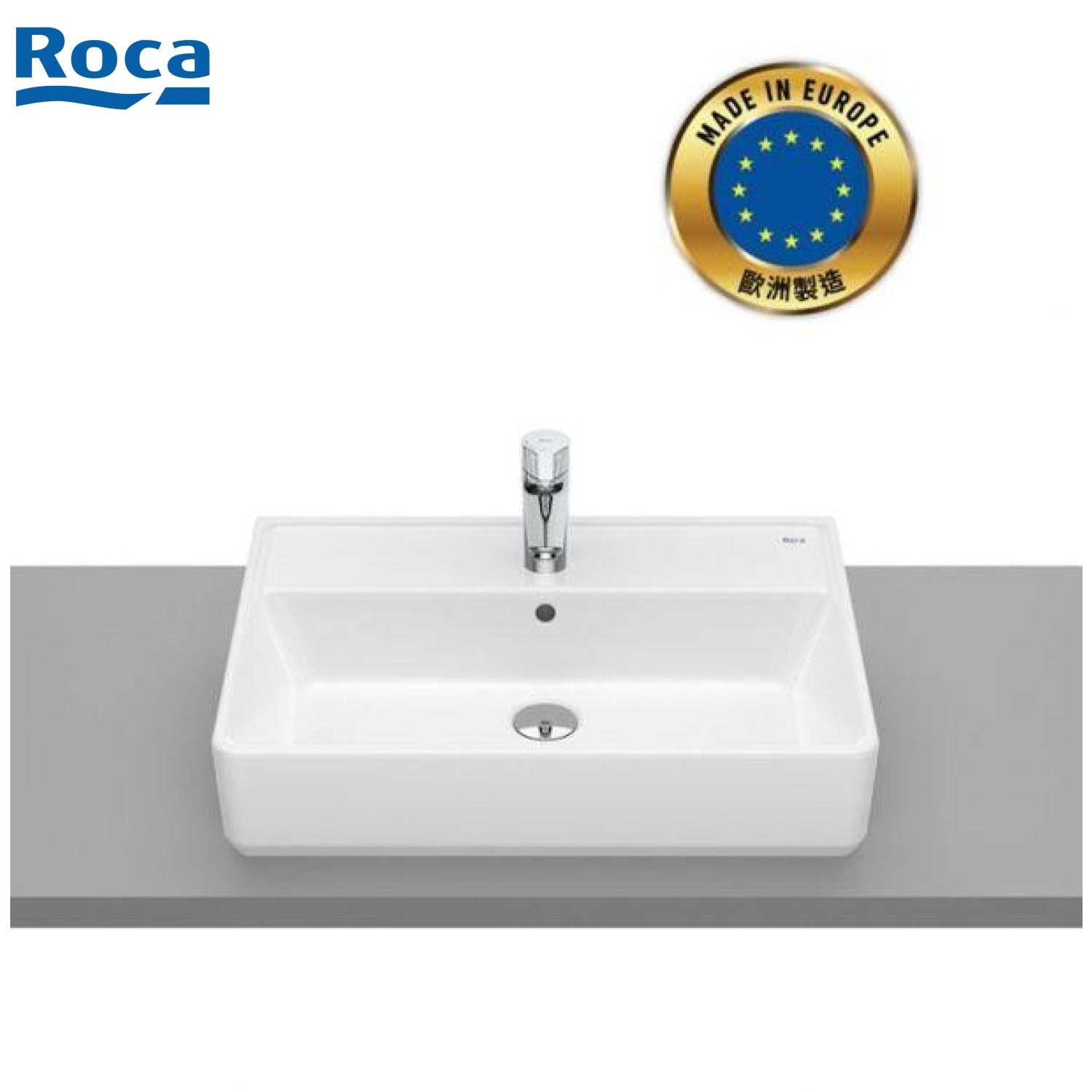ROCA A3270MN000 The Gap 檯上盆 600x420x130mm 白色