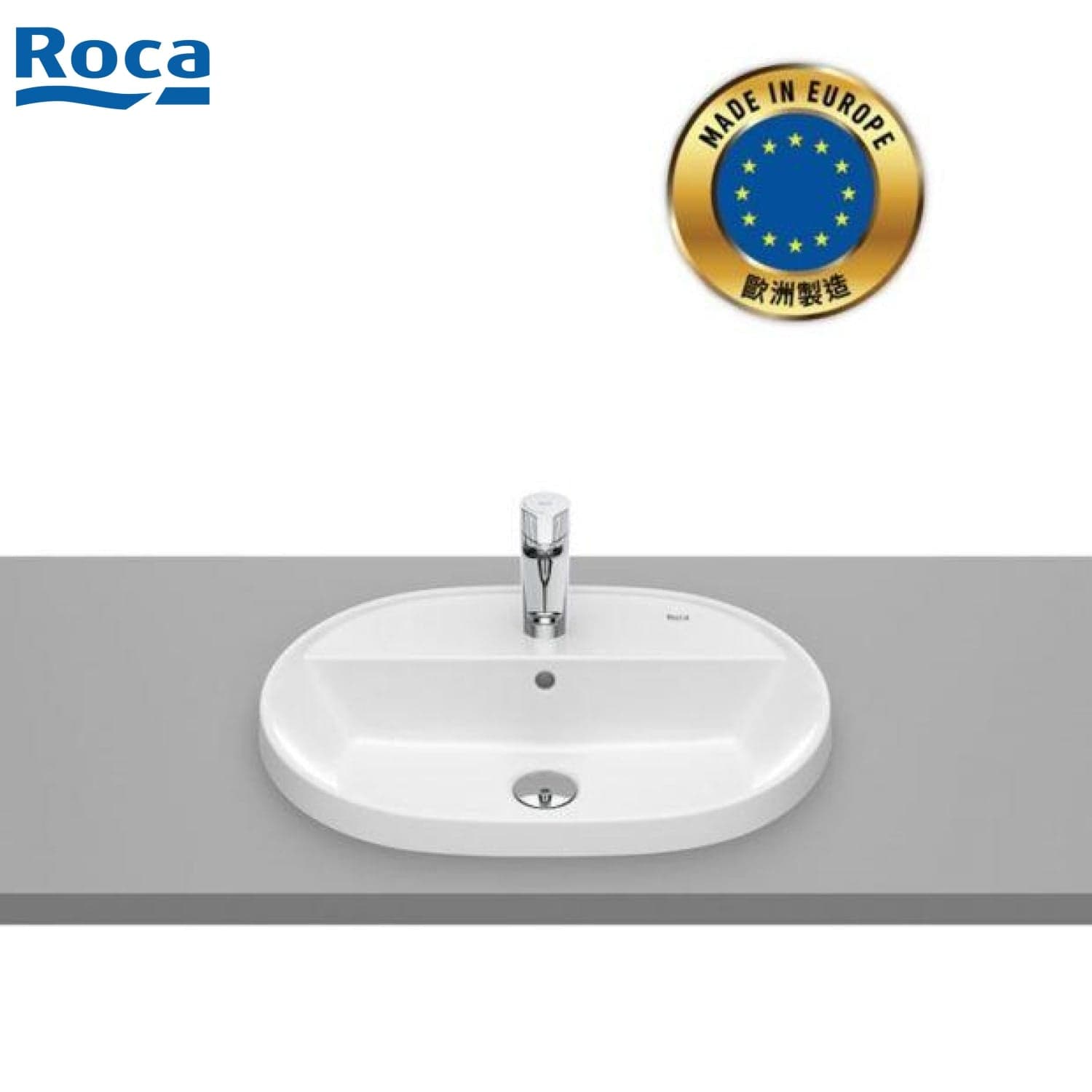 Roca A3270Y6000 The Gap 檯面盆 550x400x110mm 白色