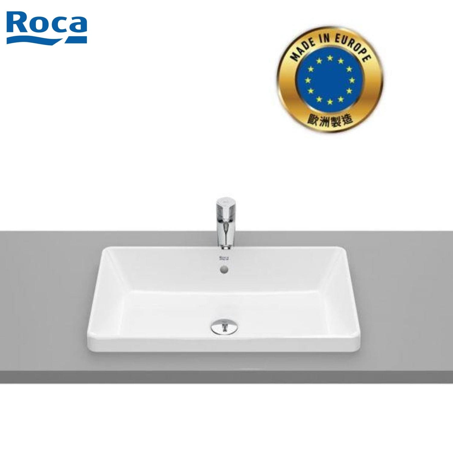 Roca A3270Y8000 The Gap 檯面盆 600x370x110mm 白色