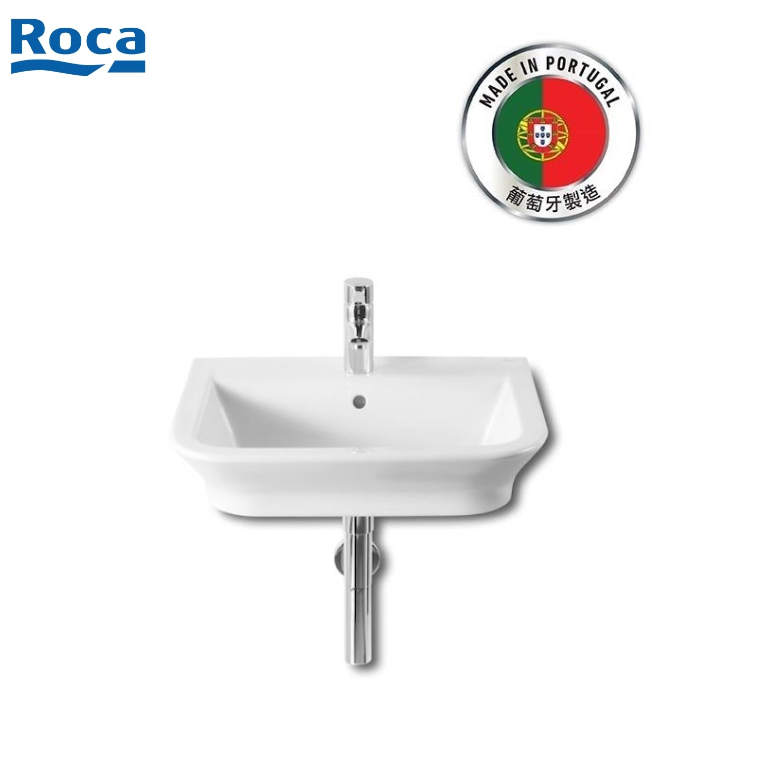 Roca A327476000 The Gap 掛牆面盆 500x420x140mm 白色