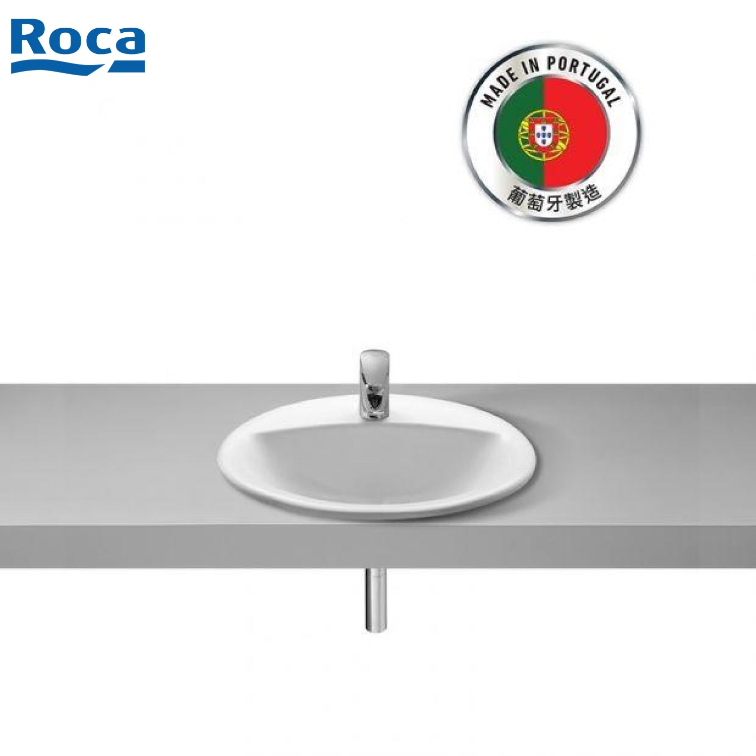 ROCA A327866000 Rodeo 檯面盆 520x410x185mm 白色