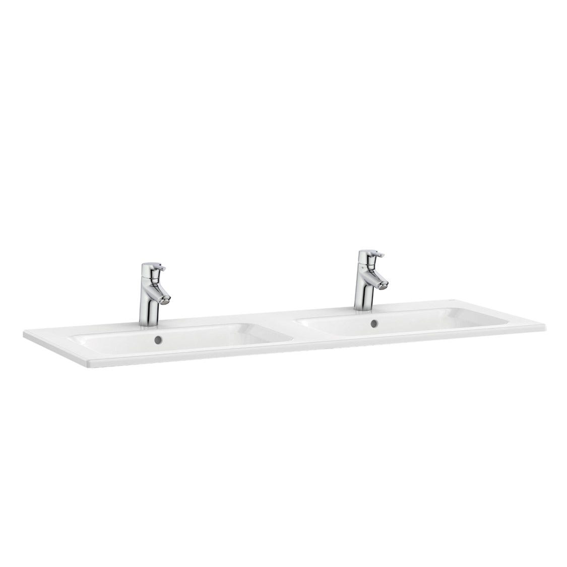 ROCA A3279A0000 The Gap 一體式面盆 1200x460mm 白色 (雙盆可配面盆櫃)