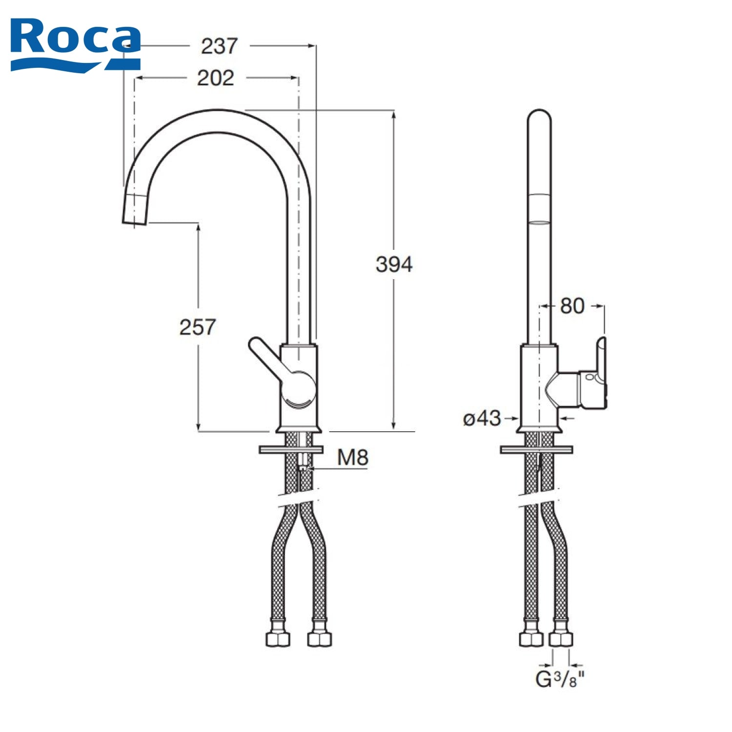 Roca A5A7409CN0 Mencia 昇盆龍頭-hong-kong