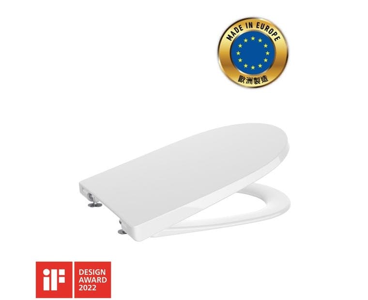 Roca A801E12001 ONA SUPRALIT®油壓式廁板 白色