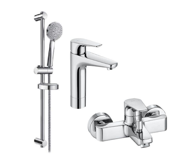 ROCA Atlas 龍頭套裝 C2: 2+4+5 5A3D90C0N+5A0290C0N+5B1D03C0G 鍍鉻色