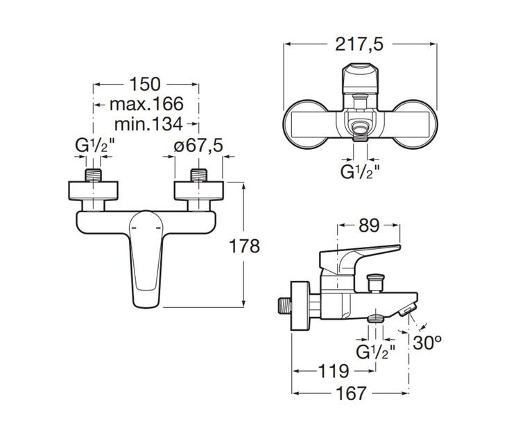 ROCA Atlas 龍頭套裝 D4: 1+4+6+7+8 5A3090C0N+5A0290C0N+5B2350C00+AP00033100+5B1B03C0G+5B2515C0N 鍍鉻色