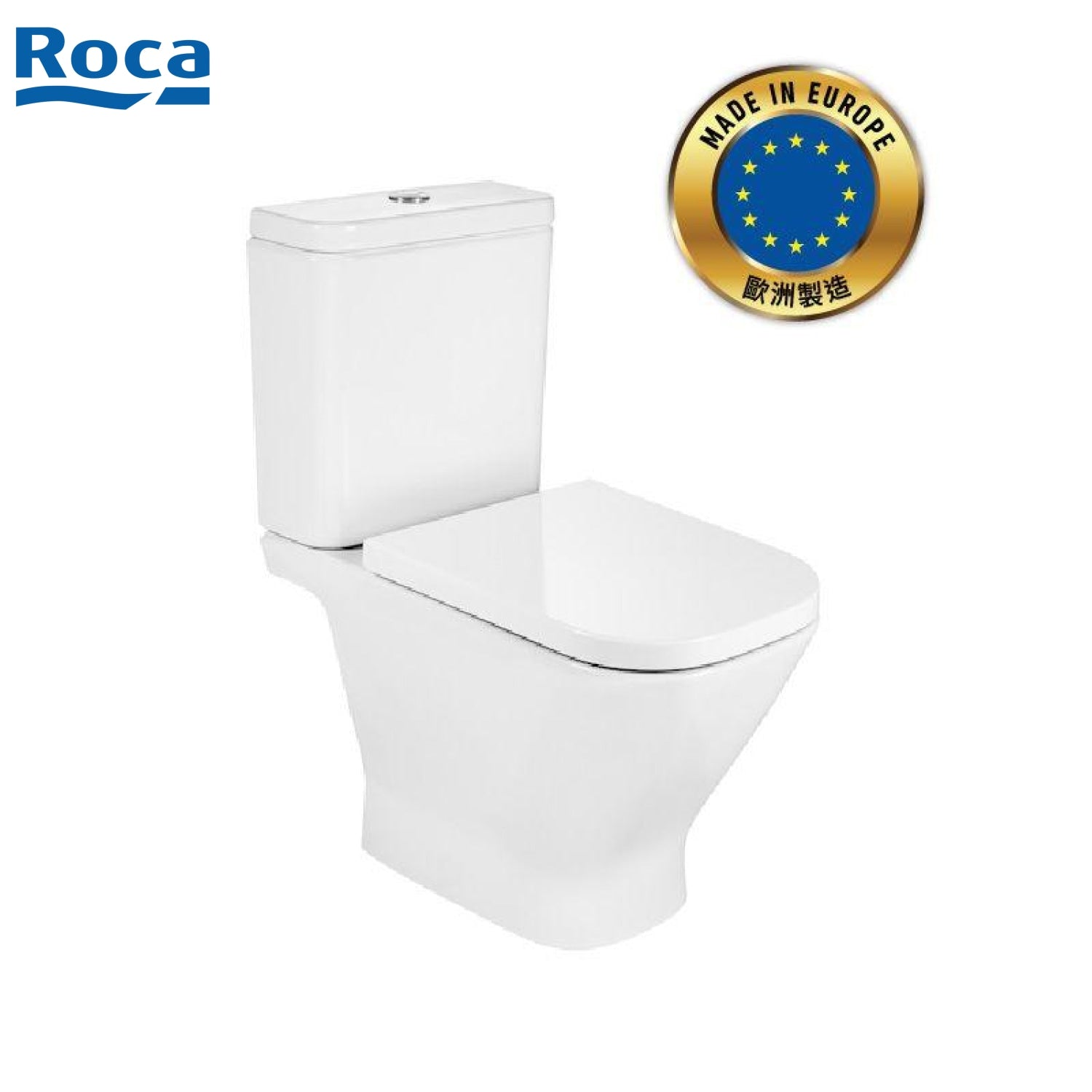 ROCA Gap 自由咀分體座廁配歐樂油壓板套裝 341470+342477+801472 白色