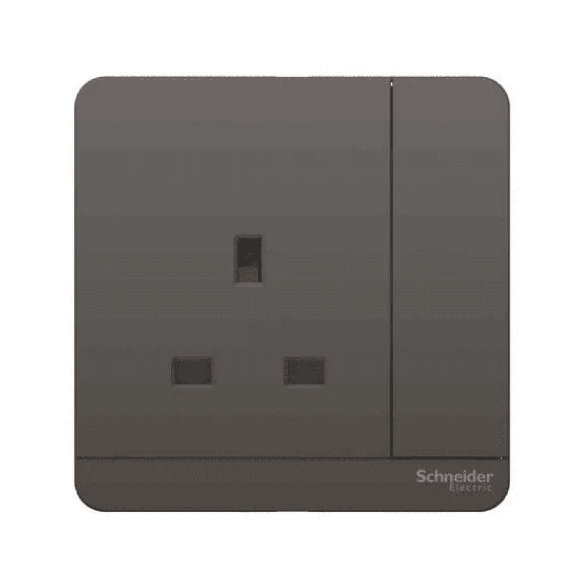 Schneider E8315_DG_C5 13A Single Socket Outlet with Shutter