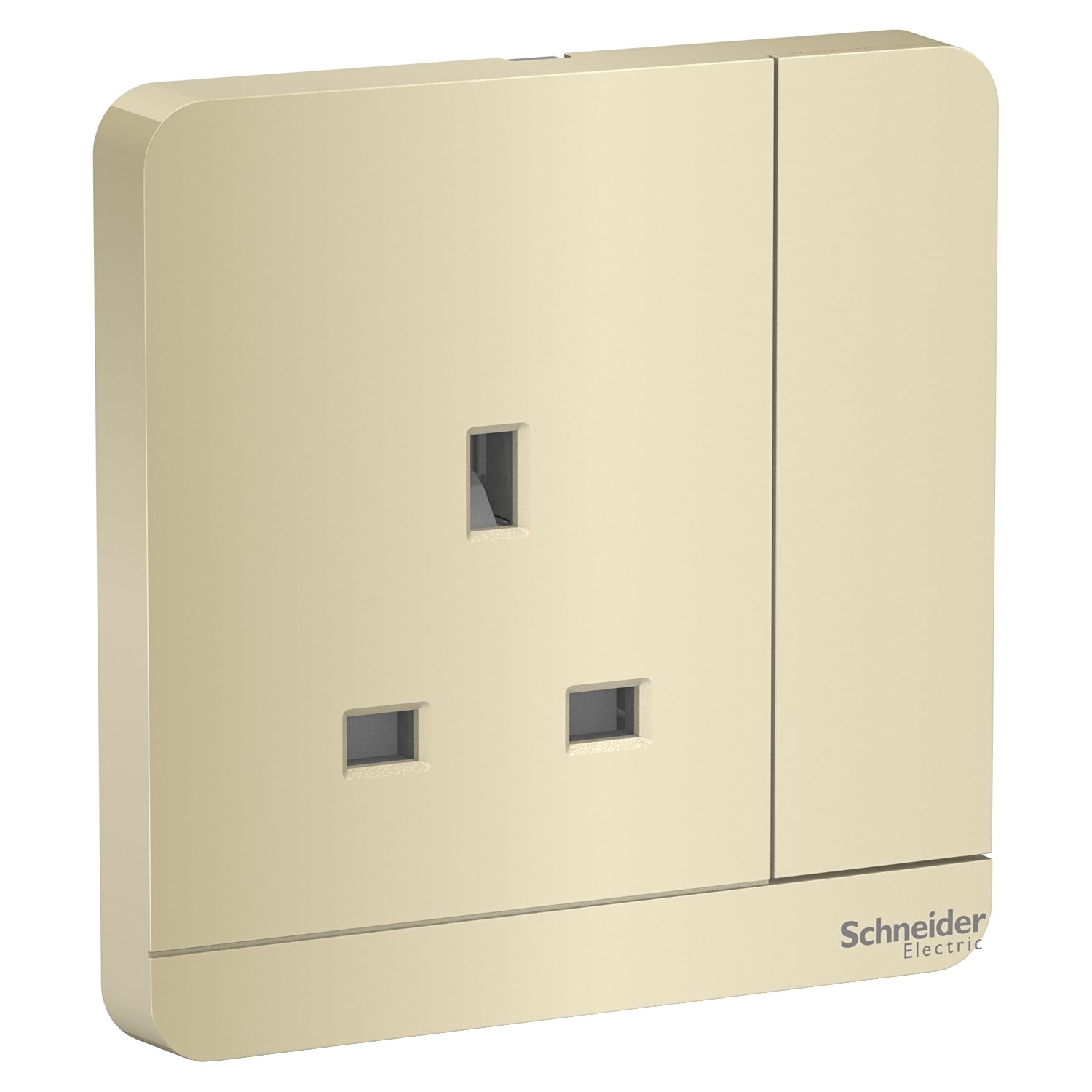 Schneider E8315_WG_C5 13A Single Socket Outlet with Shutter