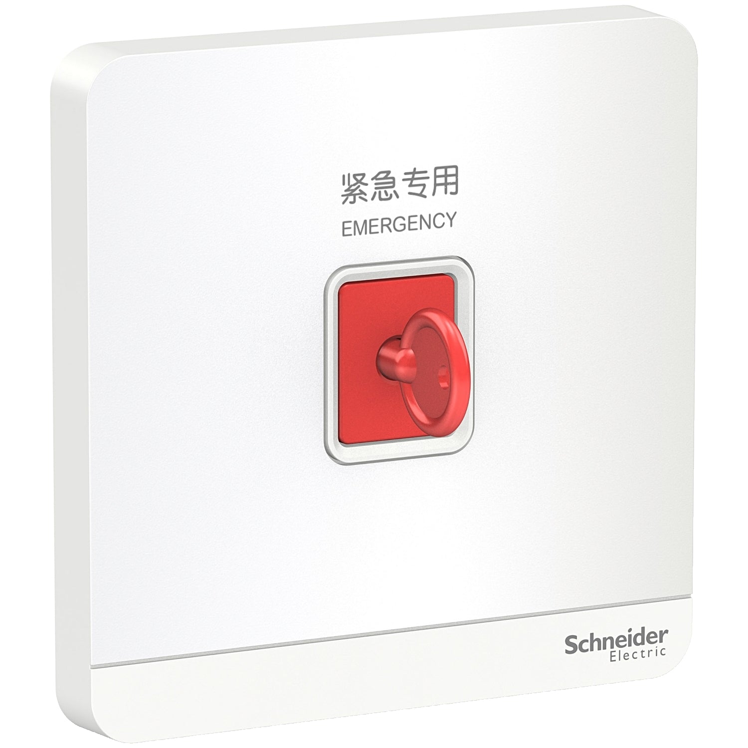 Schneider 施耐德 E8331KPB_WE_C5 緊急按鈕連鎖匙復位鍵 (搪瓷白)